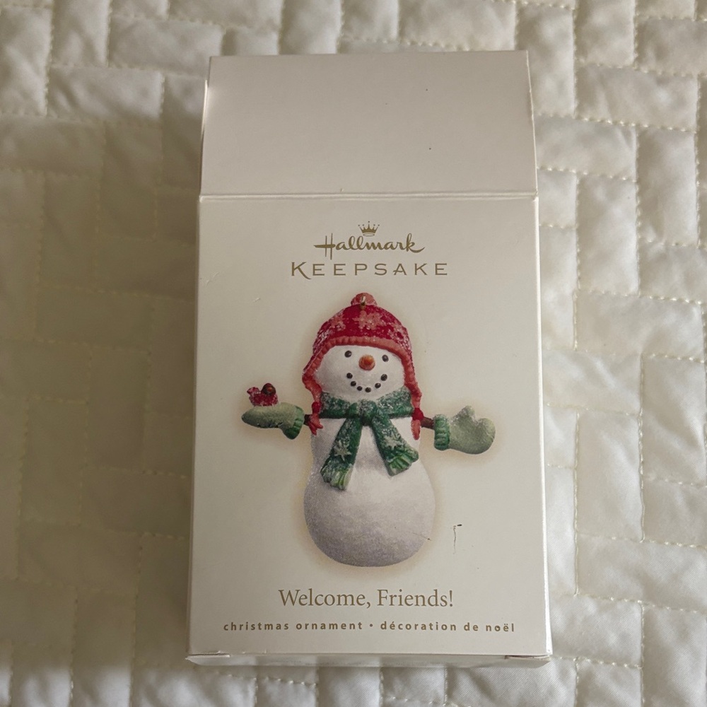 Hallmark Keepsake Snowman Ornament - Red and Green